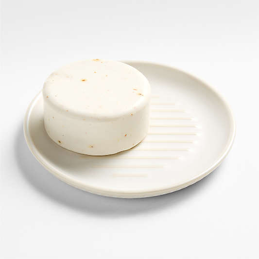 Clean by Crate Ivory Ceramic Soap Dish