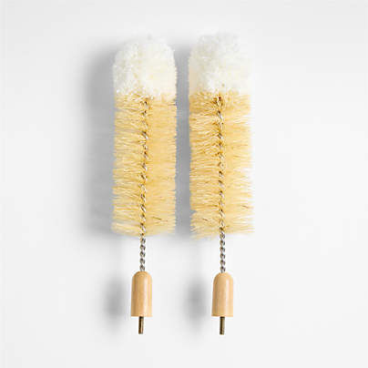 Clean by Crate Natural Bottle Brush Replacement Heads, Set of 2