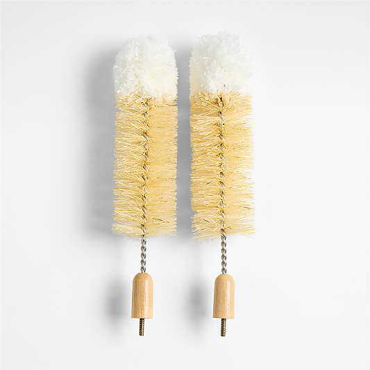 Clean by Crate Natural Bottle Brush Replacement Heads, Set of 2