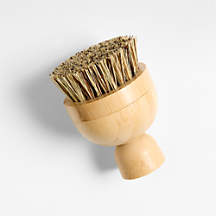 Clean by Crate Natural Palm Brush with Replaceable Head | Crate & Barrel