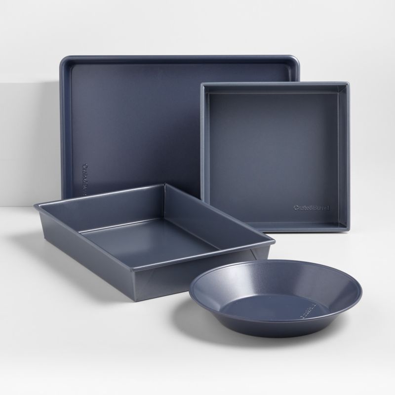 Crate & Barrel Slate Blue Bakeware 6-Piece Set + Reviews