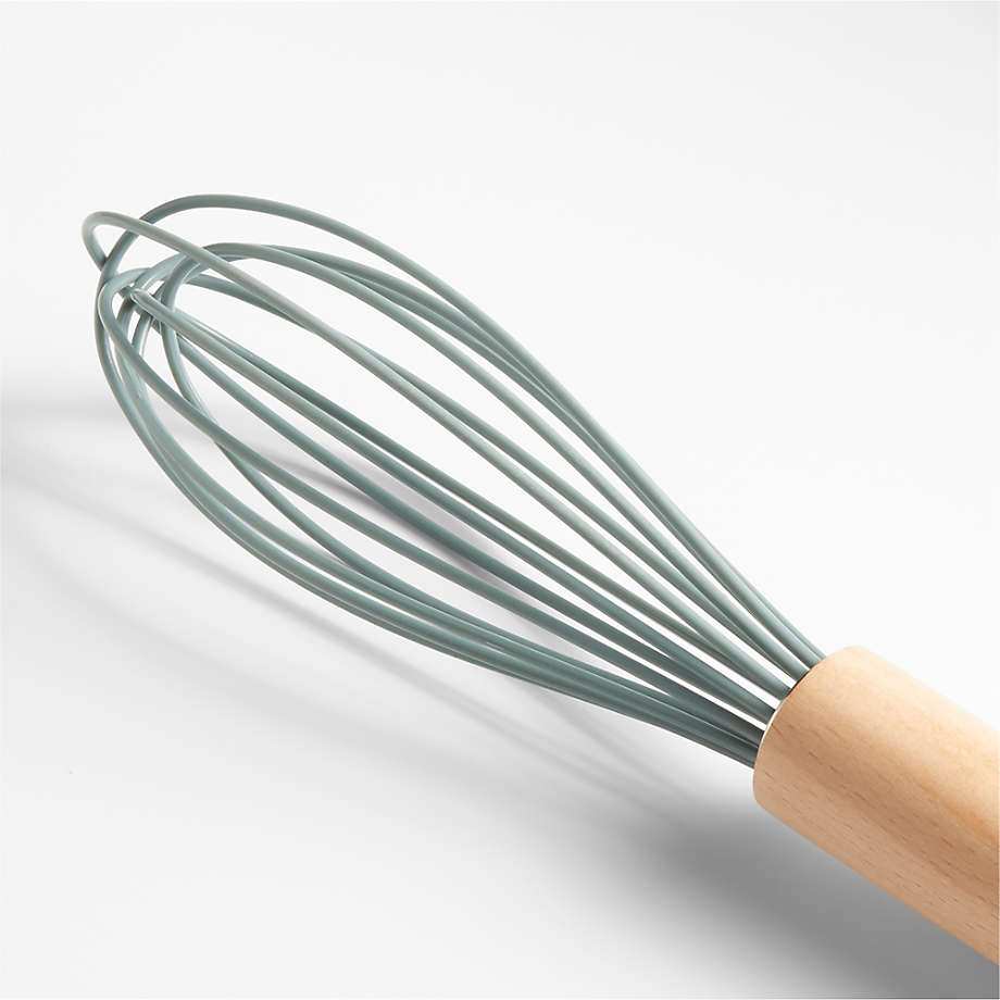 Crate & Barrel Wood and Mint 12 Silicone Whisk + Reviews