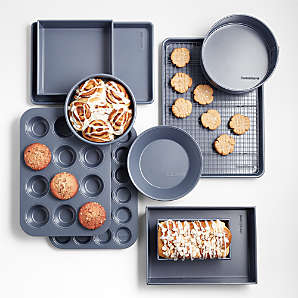 Crate & Barrel Silver Bakeware 6-Piece Set + Reviews