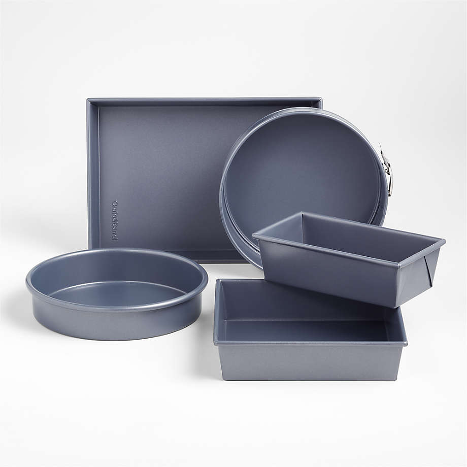 Crate & Barrel Slate Blue 6-Cup Jumbo Muffin Pan + Reviews