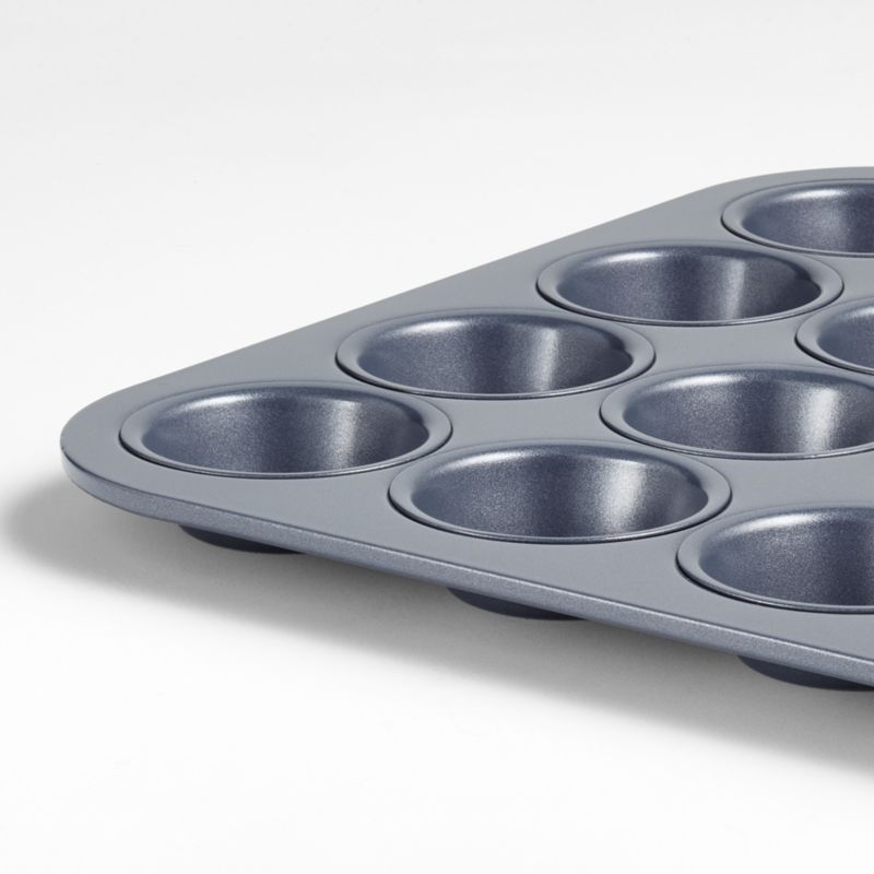 Crate & Barrel Slate Blue 24-Cup Mini Muffin Pan - image 3 of 7