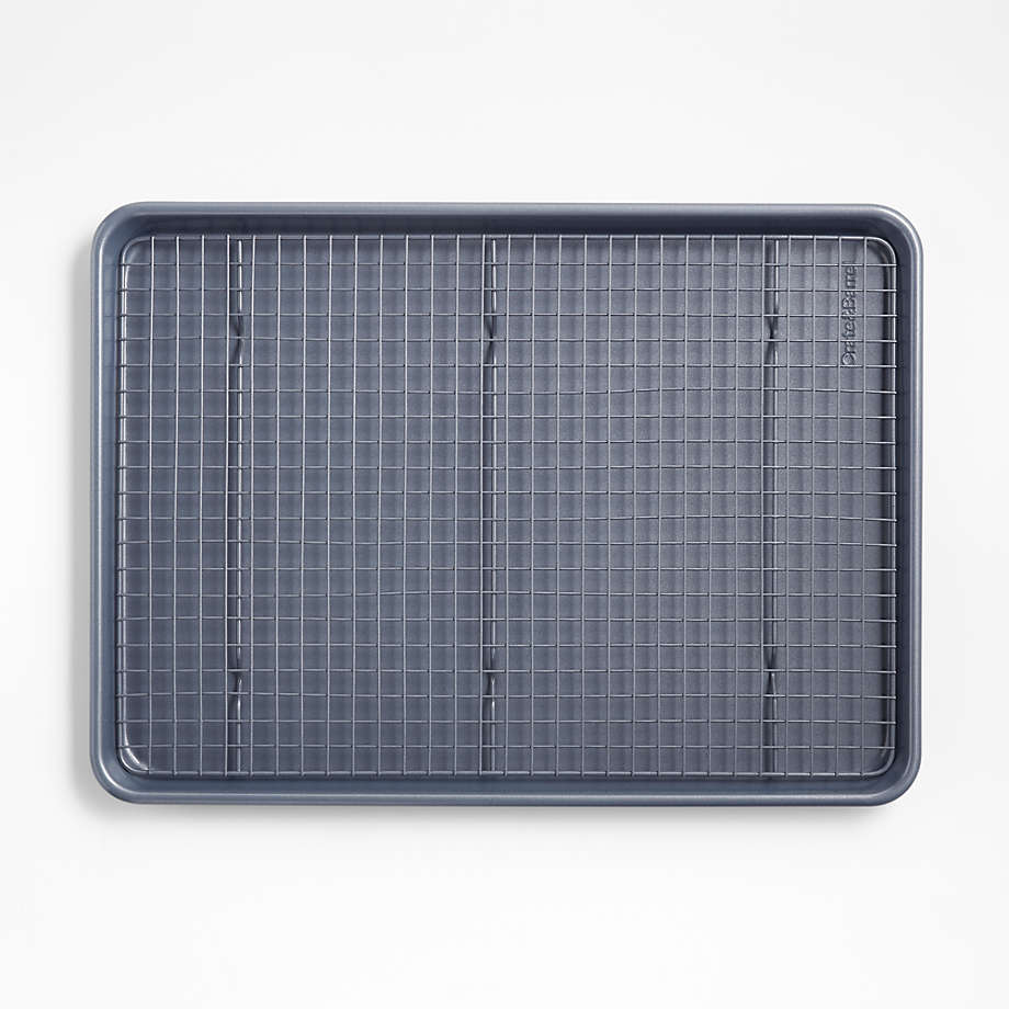 Crate & Barrel Slate Blue Baking Sheet and Cooling Rack Set + Reviews Crate & Barrel Canada