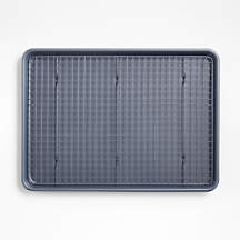 Crate & Barrel Slate Blue Baking Sheet and Cooling Rack Set + Reviews | Crate & Barrel