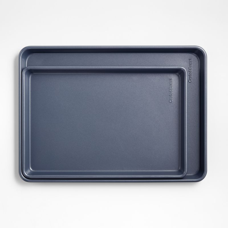 Crate & Barrel Silver Baking Sheets, Set of 2 + Reviews