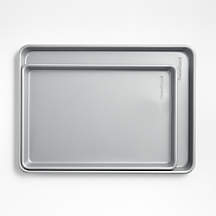Crate & Barrel Silver Baking Sheets, Set of 2 + Reviews | Crate & Barrel