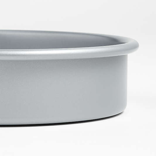 Crate & Barrel Silver 9" Round Cake Pan