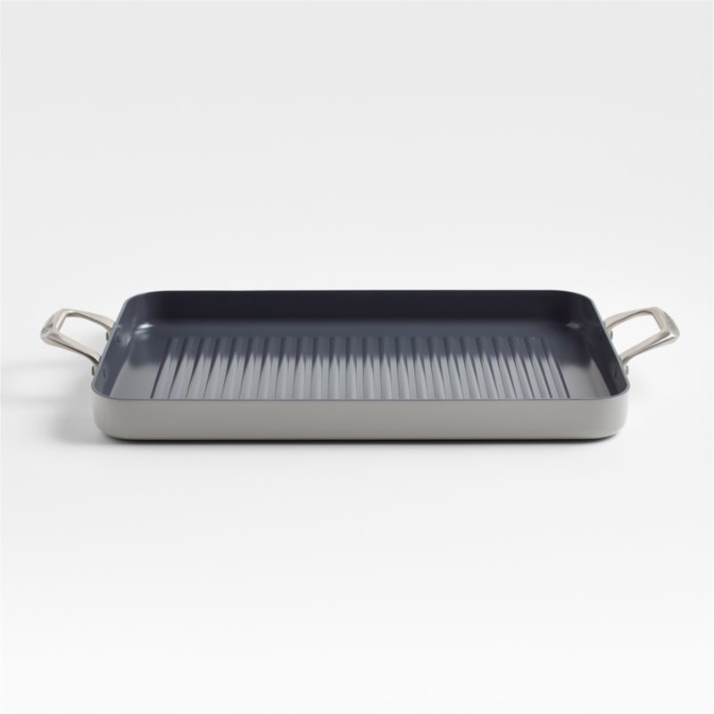 Crate & Barrel EvenCook Ceramic ™ Nonstick Double Burner Grill Pan