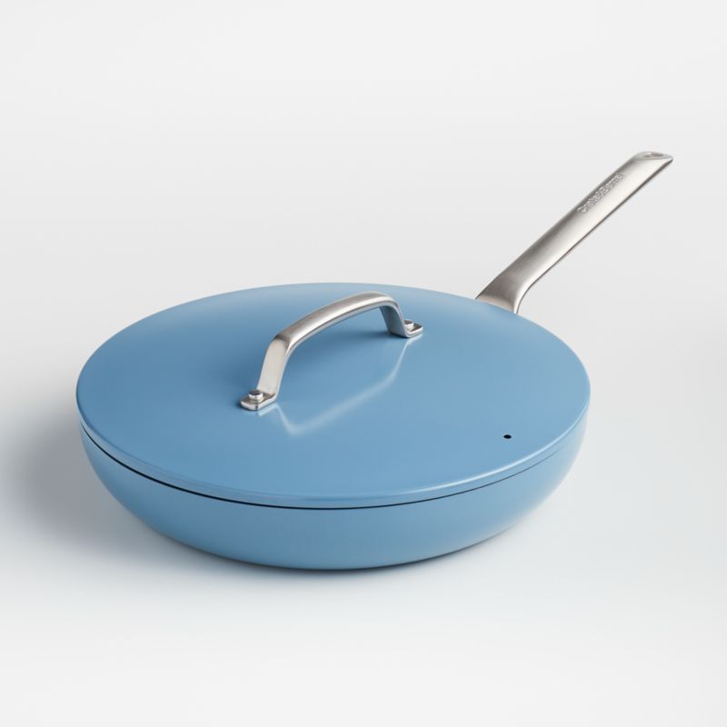 Crate & Barrel EvenCook Ceramic Deep Teal Ceramic Nonstick 12 Fry