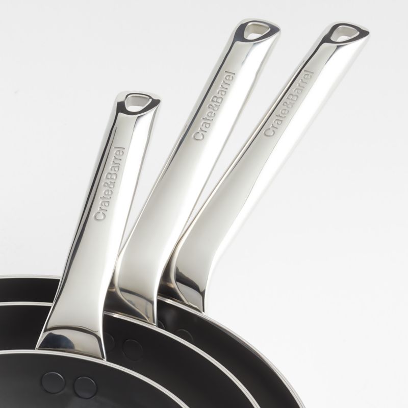 Crate & Barrel EvenCook Core ® Ceramic Non-Stick Fry Pans, Set of 3 - image 2 of 4