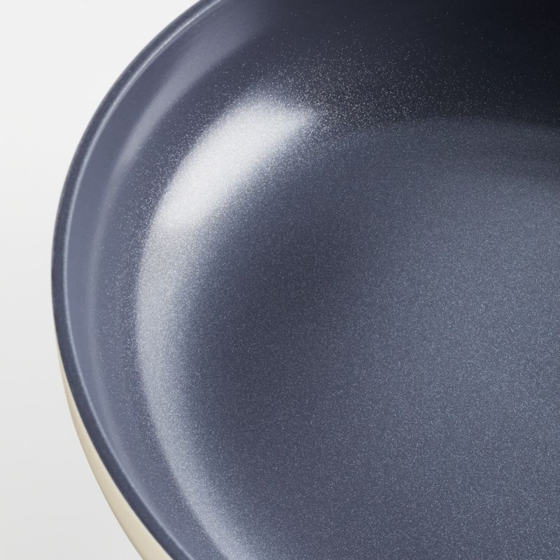 Crate & Barrel EvenCook Ceramic ™ Cream Nonstick Fry Pans, Set of 2 - image 5 of 8