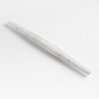 View Crate & Barrel White Marble Tapered Rolling Pin details