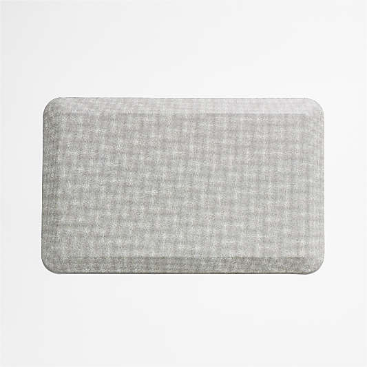 Crate & Barrel GelPro Comfort Grey Pin Check Kitchen Mat 20"x32"