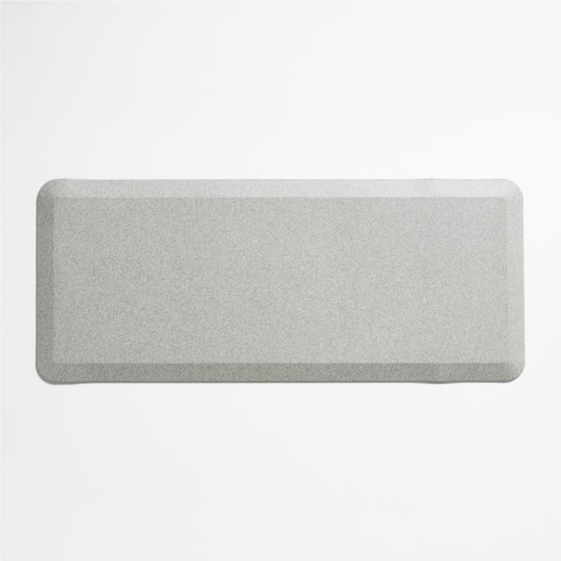 Crate & Barrel GelPro Comfort Grey Pin Check Kitchen Mat 20"x48"