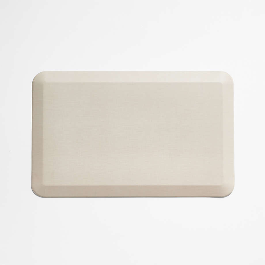 Crate & Barrel GelPro Comfort Natural Flax Kitchen Mat 20"x32" + Reviews | Crate & Barrel
