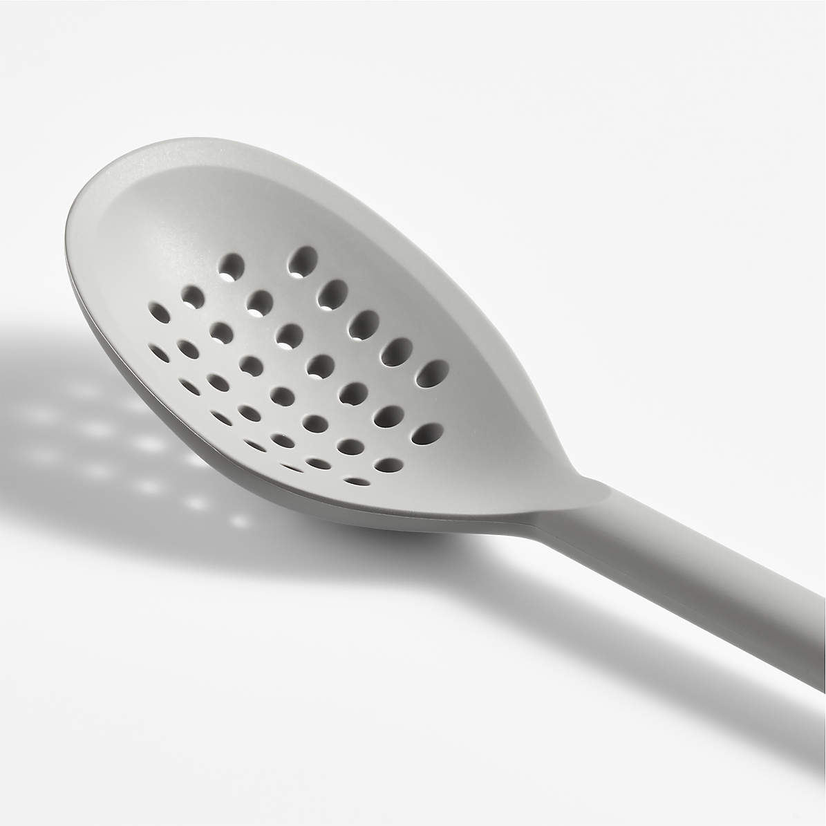 Platinum Silicone Slotted Spoon | Gray