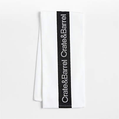 Crate & Barrel Jacquard Kitchen Dish Towel