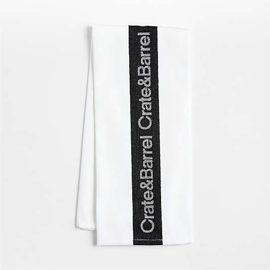 Crate & Barrel Jacquard Kitchen Dish Towel