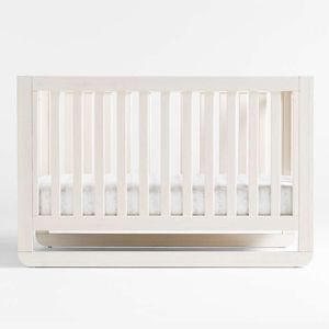 Montauk White Wood Baby Crib by Leanne Ford