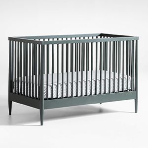 Hampshire Olive Green Wood Baby Crib