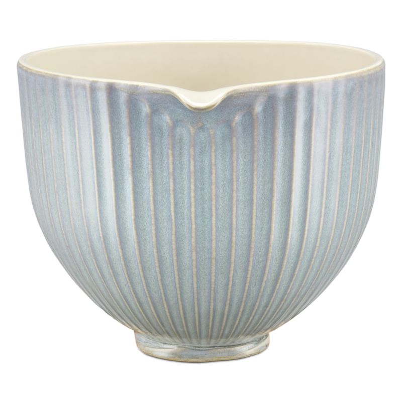 Crate & Barrel x KitchenAid Stand Mixer Ceramic 5-Qt. Column Mixing Bowl with Reactive Glaze - image 5 of 6