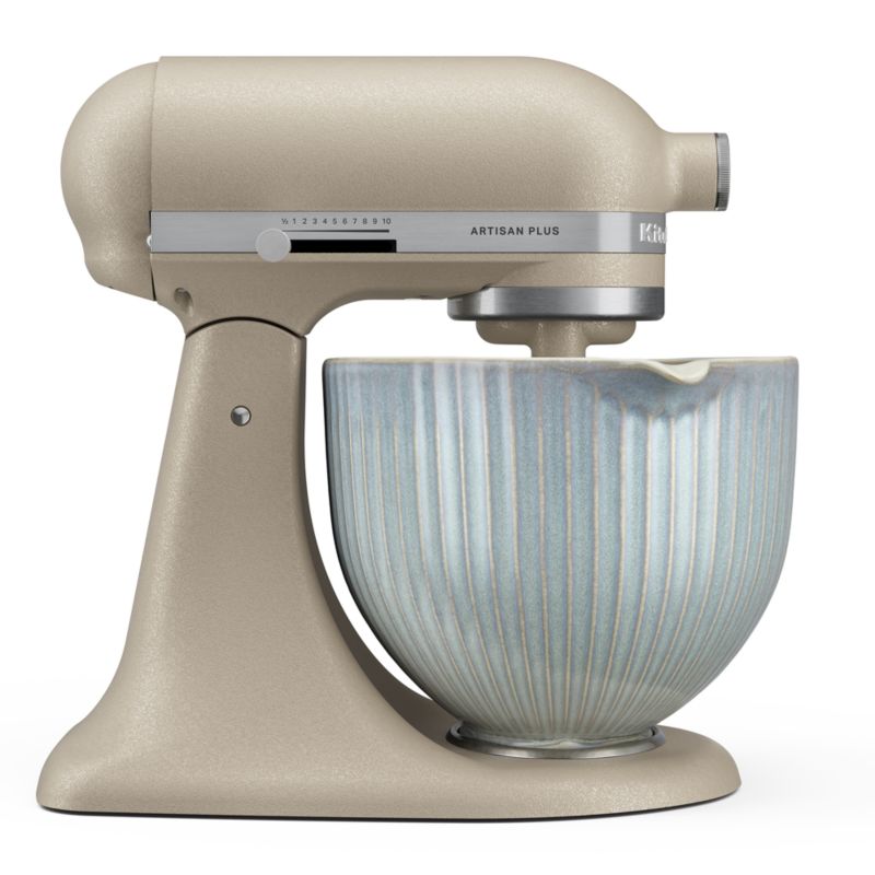 Crate & Barrel x KitchenAid Stand Mixer Ceramic 5-Qt. Column Mixing Bowl with Reactive Glaze - image 2 of 6