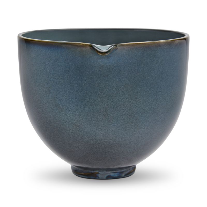Crate & Barrel x KitchenAid Stand Mixer Ceramic 5-Qt. Marin Slate Blue Mixing Bowl - image 7 of 8