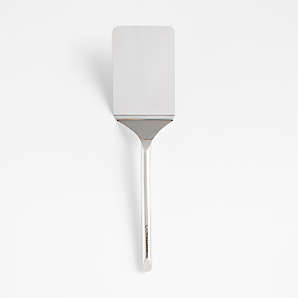 Crate & Barrel Small Offset Spatula with Beechwood handle +