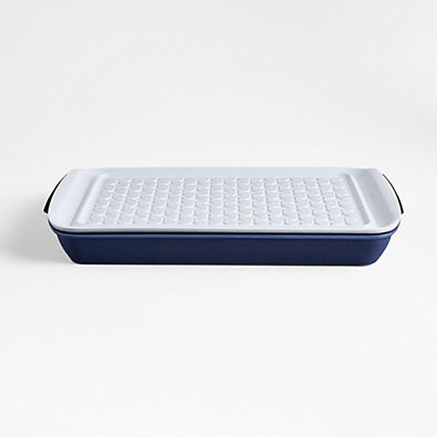 View Crate & Barrel 3-Piece Marinating Tray Set details