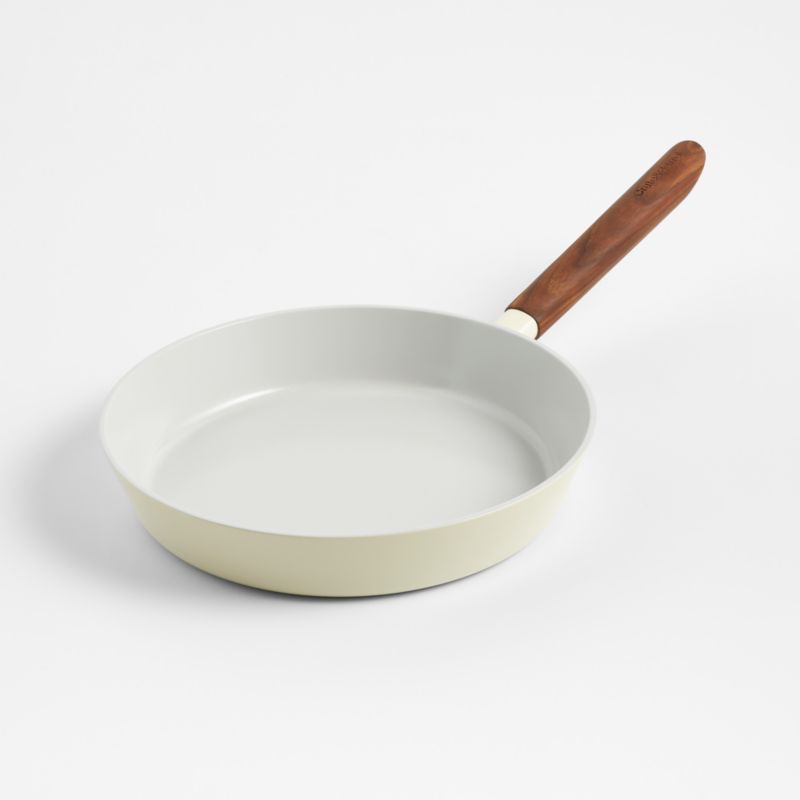 Crate & Barrel Monterey Cream 10" Non-Stick Ceramic Fry Pan