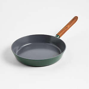 Crate & Barrel Monterey Cypress Green 5-Piece Non-Stick Ceramic