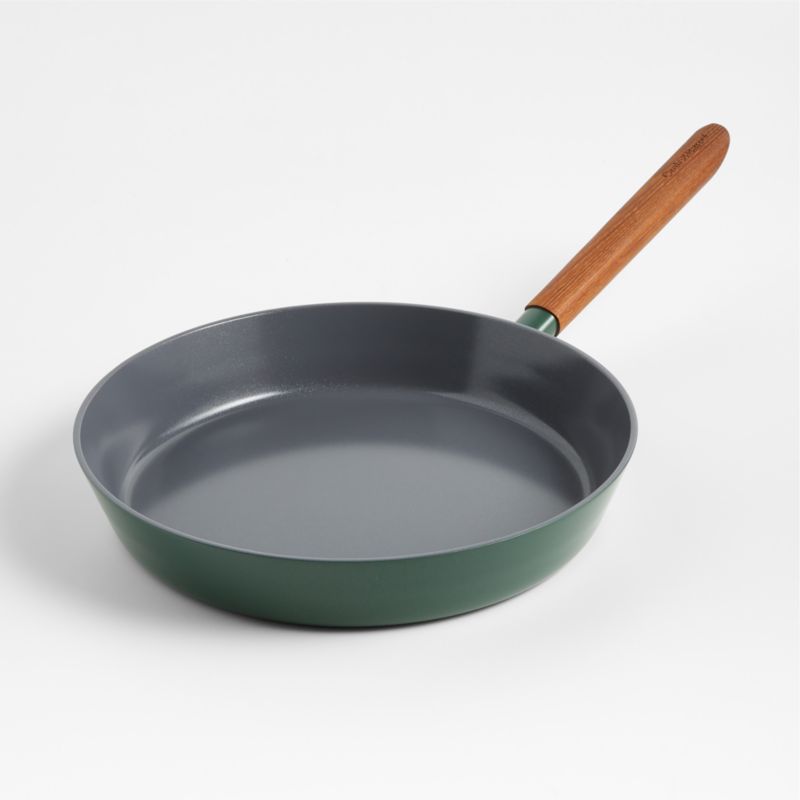 Crate & Barrel Monterey Cypress Green 12" Non-Stick Ceramic Fry Pan