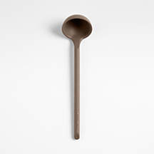 Crate & Barrel Mushroom Brown Silicone Ladle + Reviews | Crate & Barrel