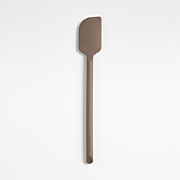 Crate & Barrel Mushroom Brown Silicone Scraper Spatula