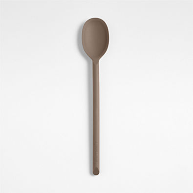 View Crate & Barrel Mushroom Brown Silicone Spoon details