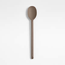 Crate & Barrel Mushroom Brown Silicone Spoon + Reviews | Crate & Barrel