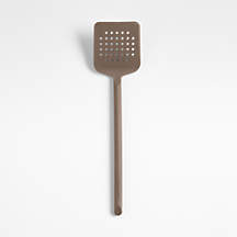 Crate & Barrel Mushroom Brown Silicone Turner Spatula + Reviews | Crate & Barrel