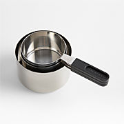 Nesting Clip Handle Stainless Steel Measuring Cups, Set of 4