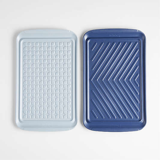 Prep and Serve Stacking Grill Prep Trays, Set of 2