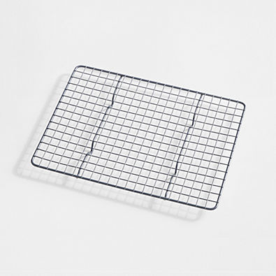 View Crate & Barrel Slate Blue Quarter Sheet Cooling Rack details