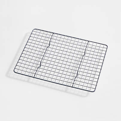 Crate & Barrel Slate Blue Quarter Sheet Cooling Rack