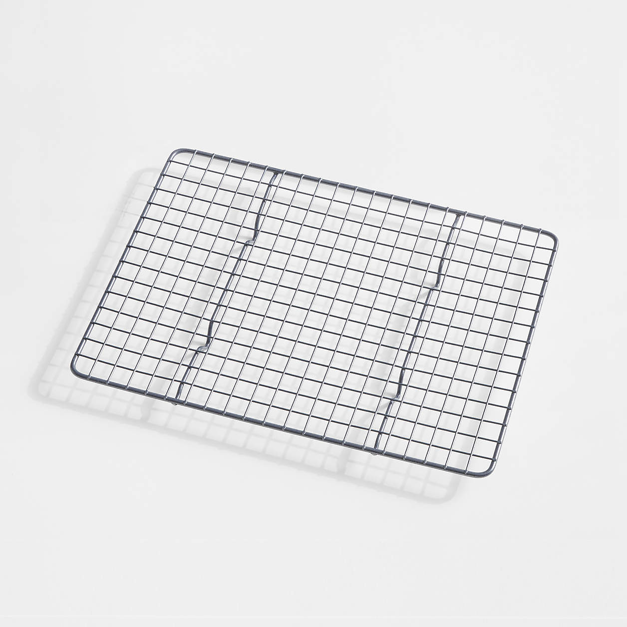 Crate & Barrel Slate Blue Quarter Sheet Cooling Rack + Reviews Crate