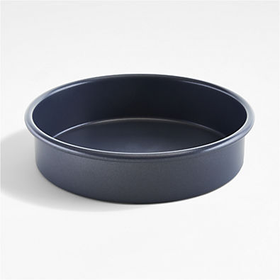 View Crate & Barrel Slate Blue 8" Round Cake Pan details