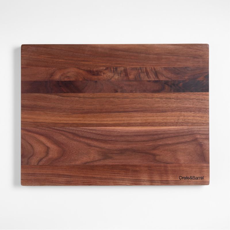 Crate & Barrel Reversible Walnut Wood Cutting Board 20"x15"x1.25" - image 2 of 4