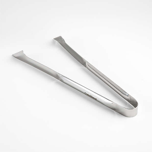 Vaughan 8 Stainless Steel Kitchen Tongs With Teeth Filigree