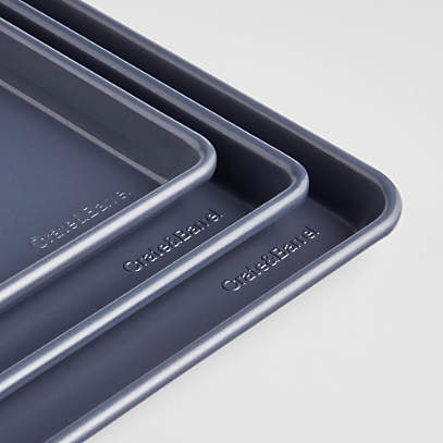 Crate & Barrel Slate Blue Quarter Sheet Pan + Reviews