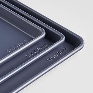 Crate & Barrel Silver Jelly Roll Pan